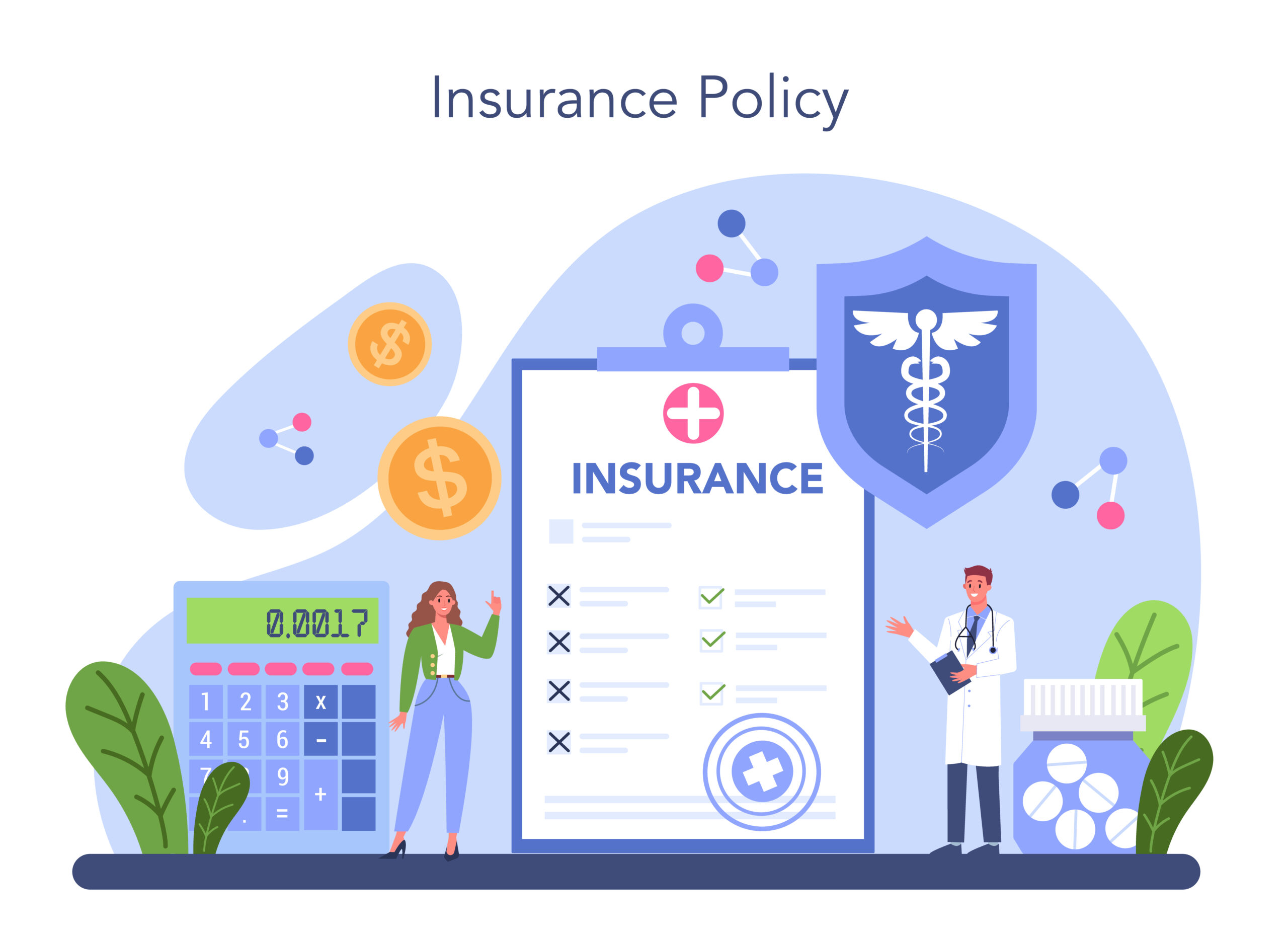 health insurance concept. idea of security and protection of property